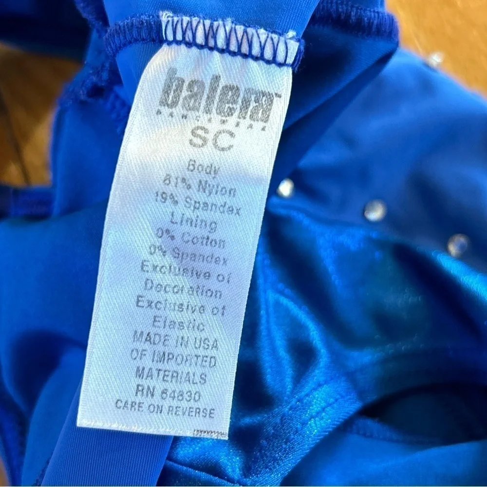 3 Balera Freestyle Little Stars Leotard Biketard Child Small CS Black Blue Pink